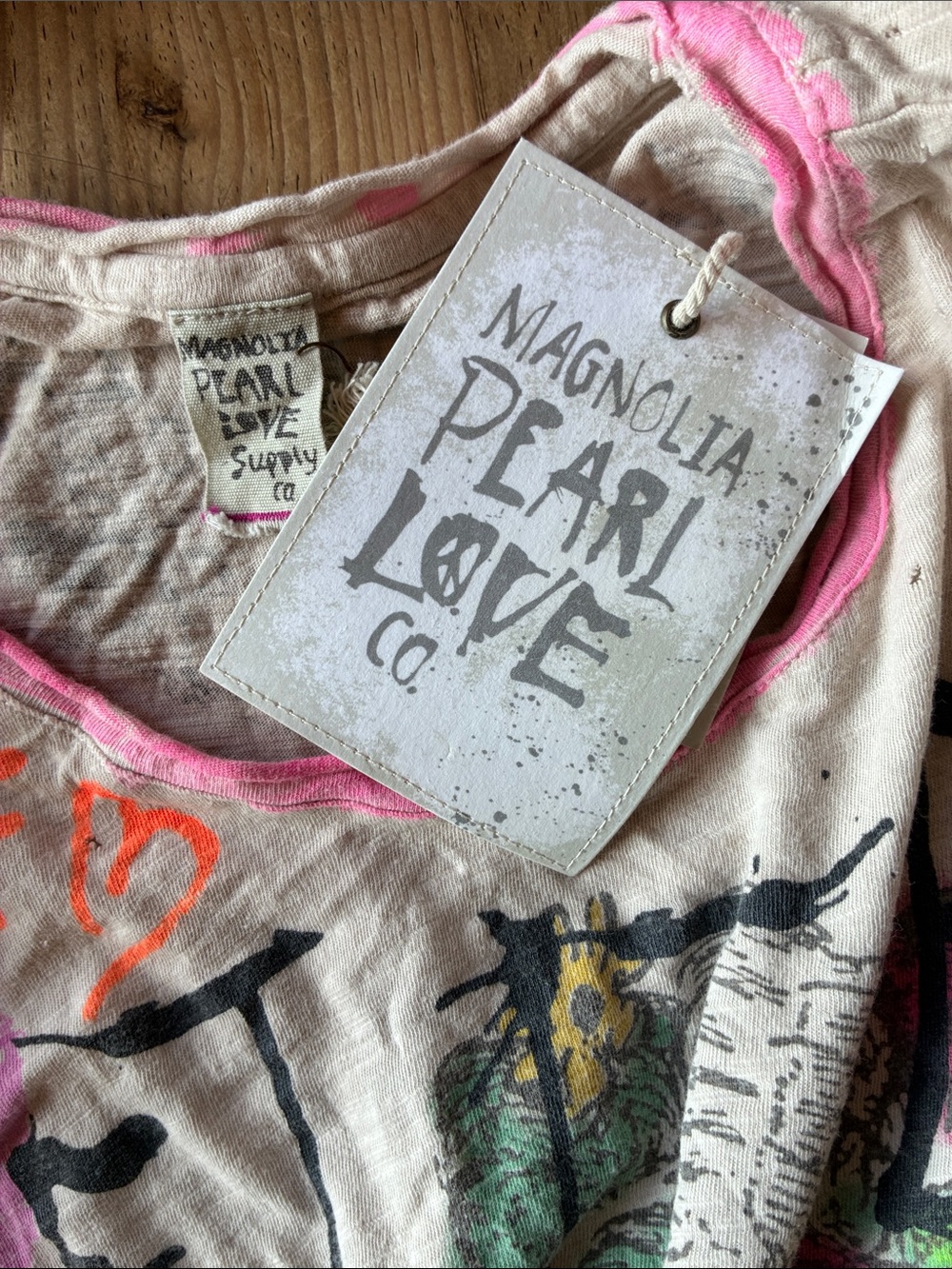 NWT Magnolia Pearl💯Cotton Extra Forever Oversized Tee (One Size Fits Most) - Picture 10 of 12